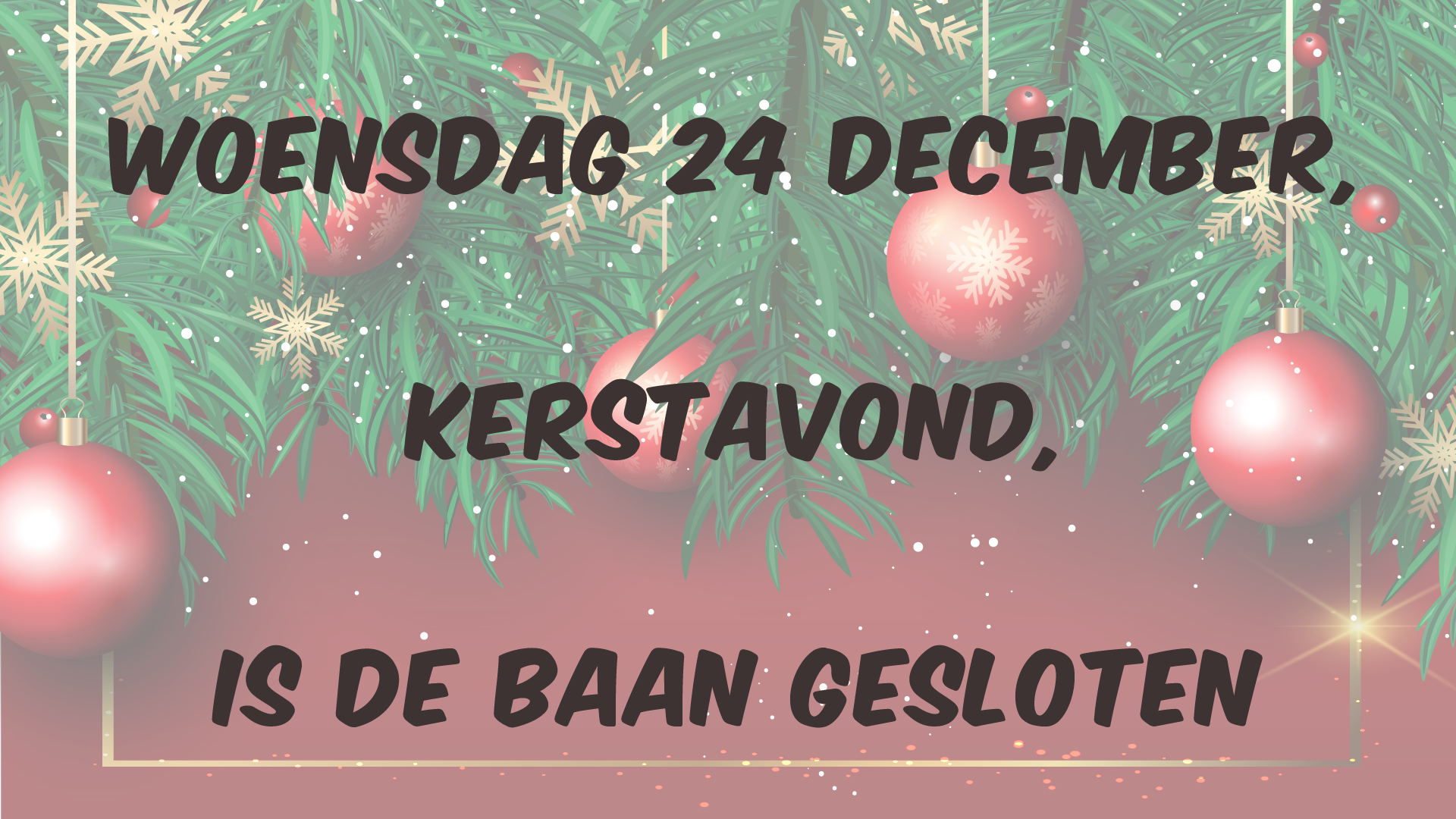 kerstavond gesloten